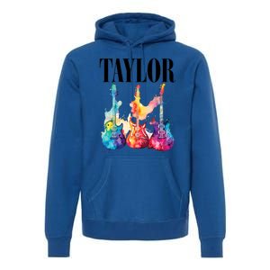 Taylor First Name Personalized Groovy 80S 90S Premium Hoodie