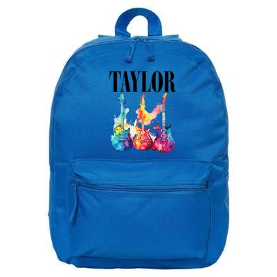 Taylor First Name Personalized Groovy 80S 90S 16 in Basic Backpack