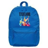 Taylor First Name Personalized Groovy 80S 90S 16 in Basic Backpack