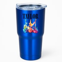 Taylor First Name Personalized Groovy 80S 90S Tumbler