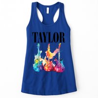 Taylor First Name Personalized Groovy 80S 90S Womens Tank Top