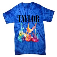 Taylor First Name Personalized Groovy 80S 90S Tie-Dye T-Shirt