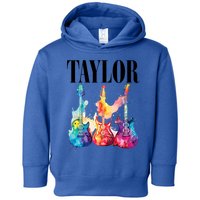 Taylor First Name Personalized Groovy 80S 90S Toddler Hoodie