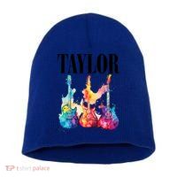 Taylor First Name Personalized Groovy 80S 90S Short Acrylic Beanie