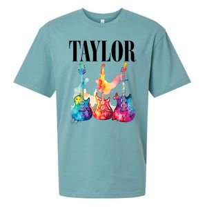 Taylor First Name Personalized Groovy 80S 90S Sueded Cloud Jersey T-Shirt