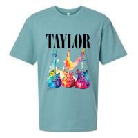 Taylor First Name Personalized Groovy 80S 90S Sueded Cloud Jersey T-Shirt