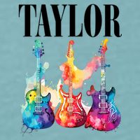 Taylor First Name Personalized Groovy 80S 90S Sueded Cloud Jersey T-Shirt
