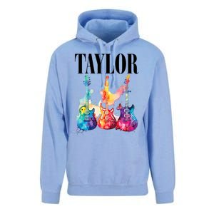 Taylor First Name Personalized Groovy 80S 90S Unisex Surf Hoodie