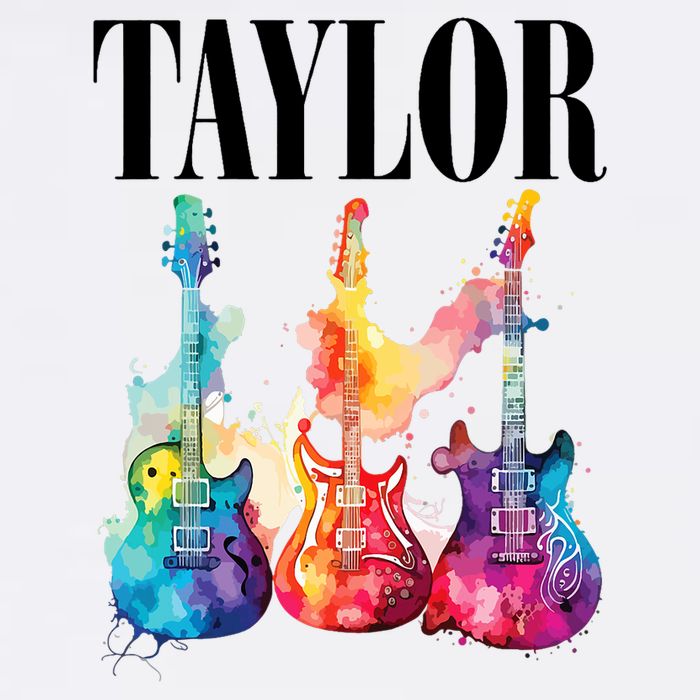 Taylor First Name Personalized Groovy 80S 90S Garment-Dyed Sweatshirt
