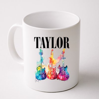 Taylor First Name Personalized Groovy 80S 90S Coffee Mug