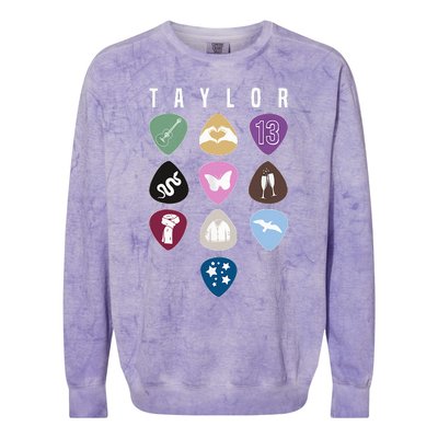 Taylor First Name I Love Taylor Girl Groovy 80S Colorblast Crewneck Sweatshirt