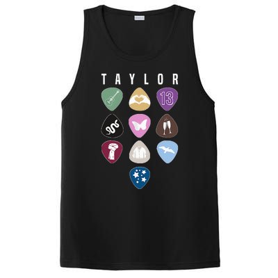 Taylor First Name I Love Taylor Girl Groovy 80S PosiCharge Competitor Tank