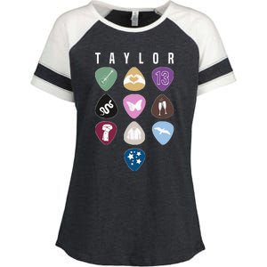 Taylor First Name I Love Taylor Girl Groovy 80S Enza Ladies Jersey Colorblock Tee