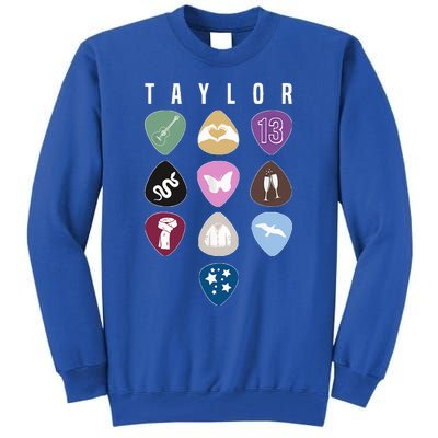 Taylor First Name I Love Taylor Girl Groovy 80S Tall Sweatshirt