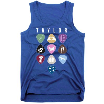 Taylor First Name I Love Taylor Girl Groovy 80S Tank Top