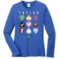 Taylor First Name I Love Taylor Girl Groovy 80S Ladies Long Sleeve Shirt