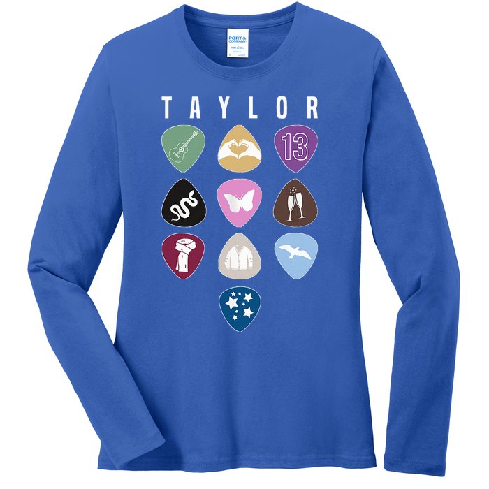 Taylor First Name I Love Taylor Girl Groovy 80S Ladies Long Sleeve Shirt