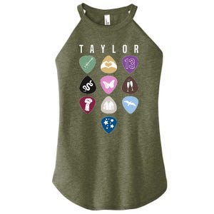 Taylor First Name I Love Taylor Girl Groovy 80S Women's Perfect Tri Rocker Tank