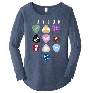 Taylor First Name I Love Taylor Girl Groovy 80S Women's Perfect Tri Tunic Long Sleeve Shirt