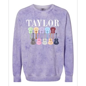 Taylor First Name Personalized Birthday Party Gift Colorblast Crewneck Sweatshirt