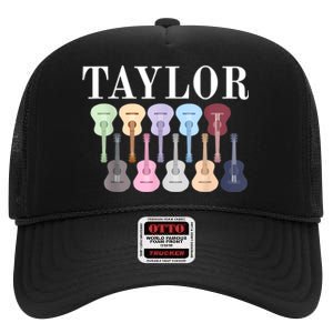 Taylor First Name Personalized Birthday Party Gift High Crown Mesh Back Trucker Hat