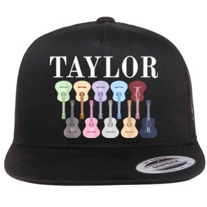 Taylor First Name Personalized Birthday Party Gift Flat Bill Trucker Hat