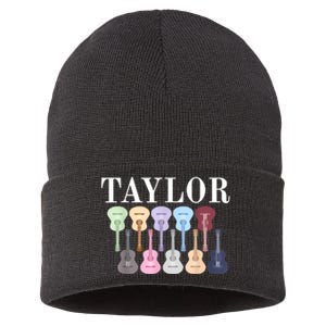 Taylor First Name Personalized Birthday Party Gift Sustainable Knit Beanie