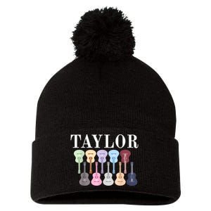 Taylor First Name Personalized Birthday Party Gift Pom Pom 12in Knit Beanie