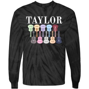 Taylor First Name Personalized Birthday Party Gift Tie-Dye Long Sleeve Shirt