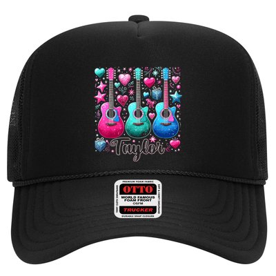 Taylor First Name Personalized Groovy 80s Pink Retro Trucker Hat
