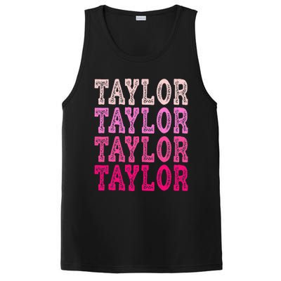 T.aylor First Named Baby Birthday PosiCharge Competitor Tank