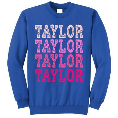 T.aylor First Named Baby Birthday Tall Sweatshirt