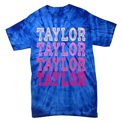 T.aylor First Named Baby Birthday Tie-Dye T-Shirt