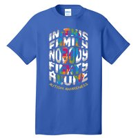 This Family Nobody Alone April Blue Rainbow Autism Awareness Cool Gift Tall T-Shirt