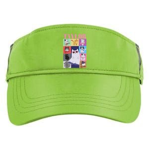 Taylor First Name I Love Taylor Girl Groovy 80s Adult Drive Performance Visor