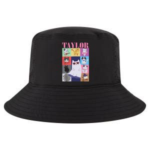 Taylor First Name I Love Taylor Girl Groovy 80s Cool Comfort Performance Bucket Hat