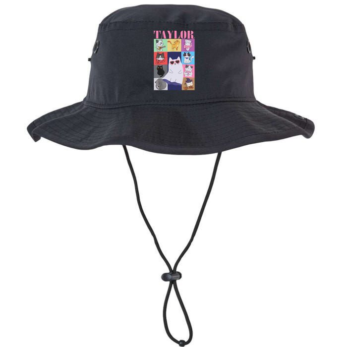 Taylor First Name I Love Taylor Girl Groovy 80s Legacy Cool Fit Booney Bucket Hat