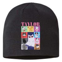 Taylor First Name I Love Taylor Girl Groovy 80s Sustainable Beanie