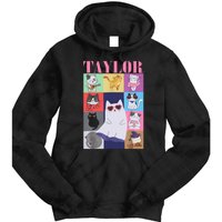 Taylor First Name I Love Taylor Girl Groovy 80s Tie Dye Hoodie