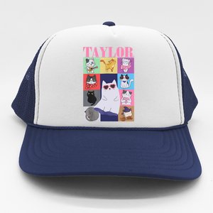 Taylor First Name I Love Taylor Girl Groovy 80s Trucker Hat