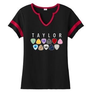 Taylor First Name I Love Taylor Girl Groovy 80S Ladies Halftime Notch Neck Tee