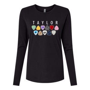 Taylor First Name I Love Taylor Girl Groovy 80S Womens Cotton Relaxed Long Sleeve T-Shirt