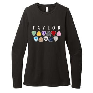 Taylor First Name I Love Taylor Girl Groovy 80S Womens CVC Long Sleeve Shirt