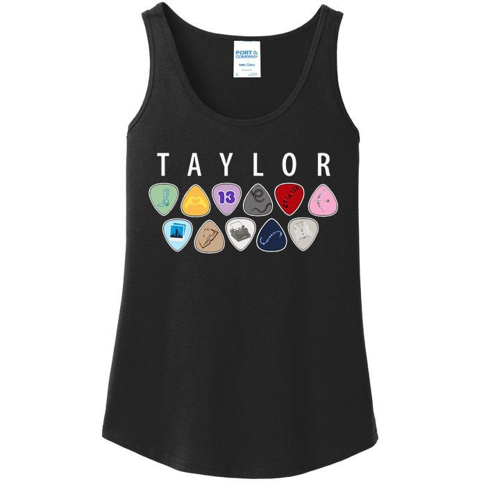 Taylor First Name I Love Taylor Girl Groovy 80S Ladies Essential Tank