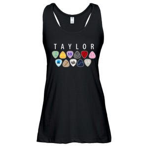 Taylor First Name I Love Taylor Girl Groovy 80S Ladies Essential Flowy Tank