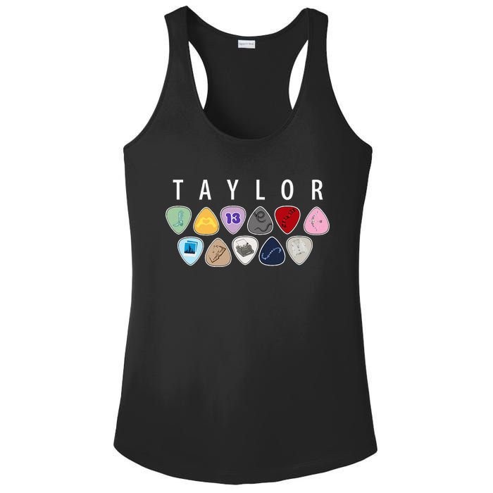 Taylor First Name I Love Taylor Girl Groovy 80S Ladies PosiCharge Competitor Racerback Tank