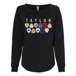 Taylor First Name I Love Taylor Girl Groovy 80S Womens California Wash Sweatshirt