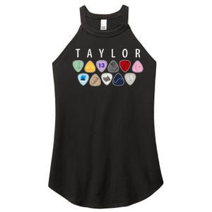 Taylor First Name I Love Taylor Girl Groovy 80S Women's Perfect Tri Rocker Tank