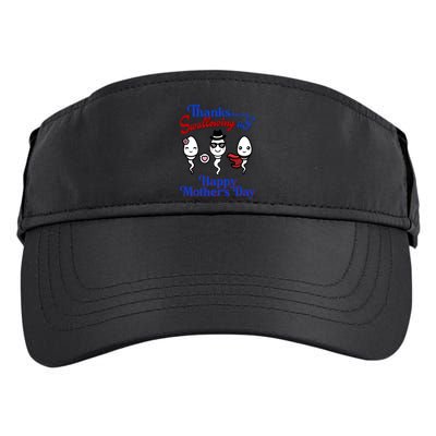 Thanks For Not Swallowing Us Happy MotherS Day Funny Gift Adult Drive Performance Visor