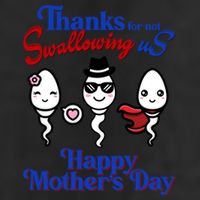 Thanks For Not Swallowing Us Happy MotherS Day Funny Gift Adult Drive Performance Visor